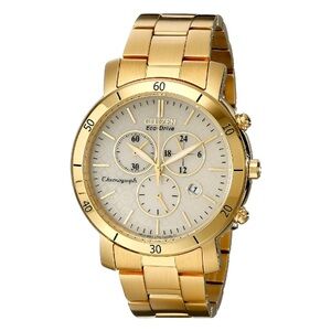 Citizen Gold Eco-Drive Chronograph Watch